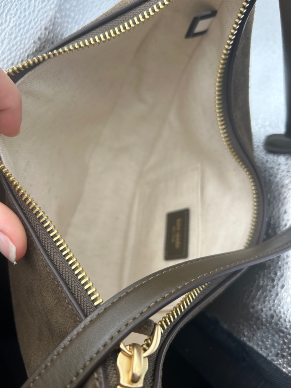 Kate Spade Duo Suede Crossbody Bag - Picture 8 of 10